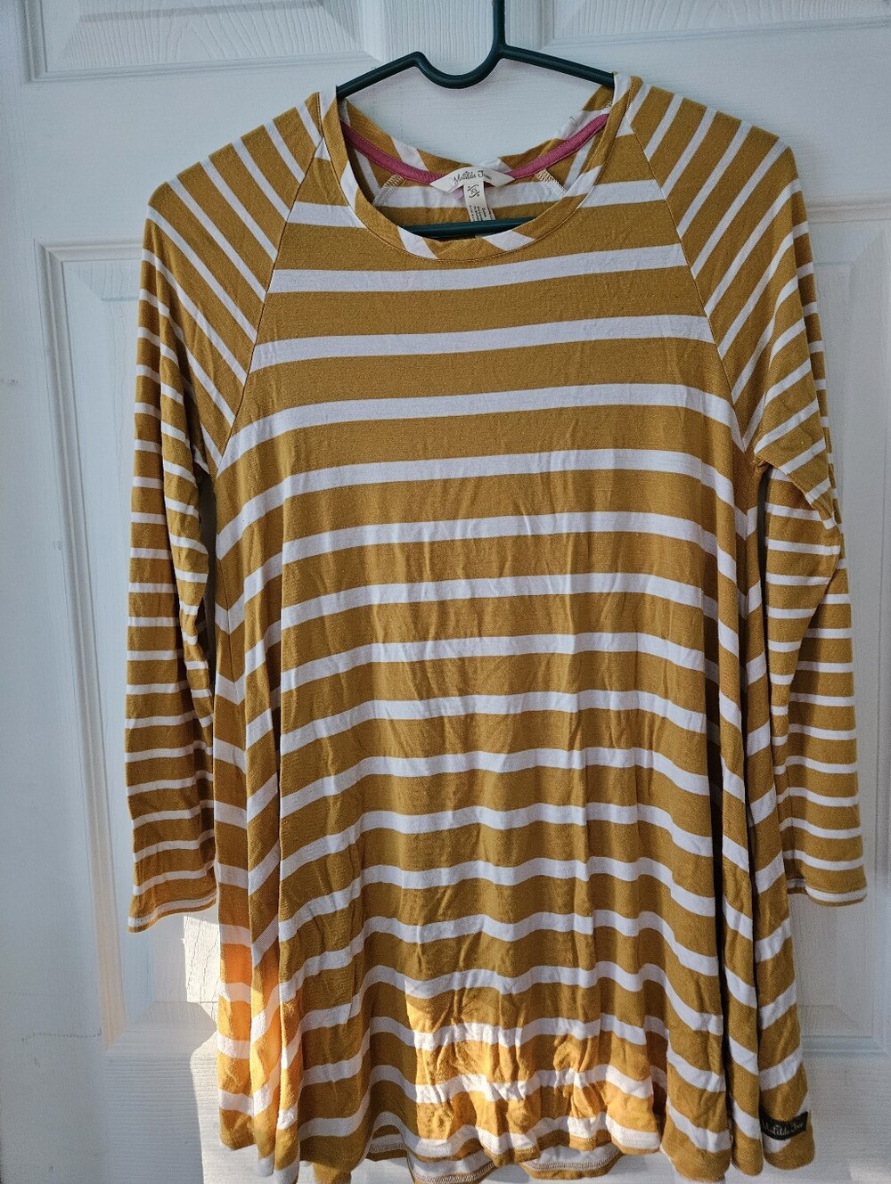 Matilda Jane Mustard and White Striped Tunic Top